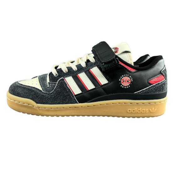 Adidas X Midwest Kids Forum 84 Low Core Black White Red Gum Shoes GW0035… main image 5